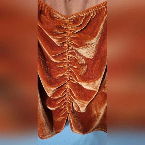 Amber Skies  Velvet Ruched Top Size M EUC - Picture 4 of 10